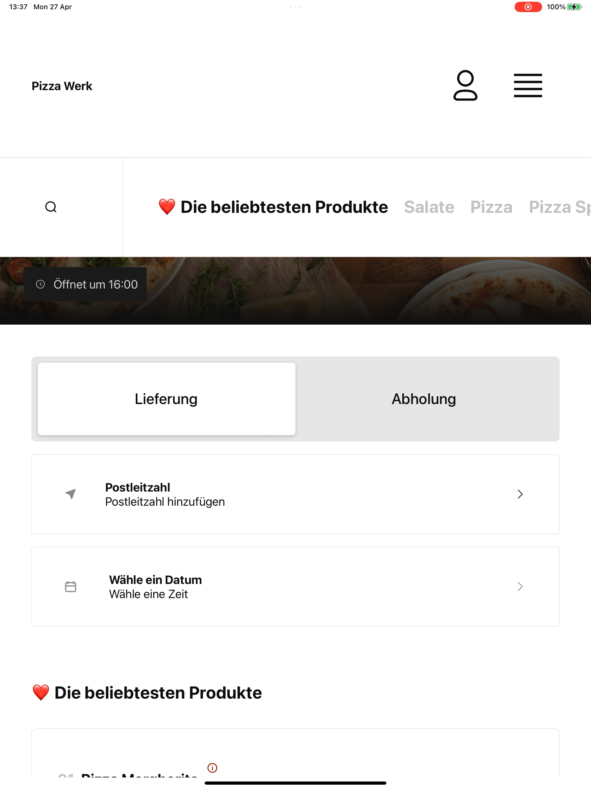 Pizza Werk DE screenshot 7