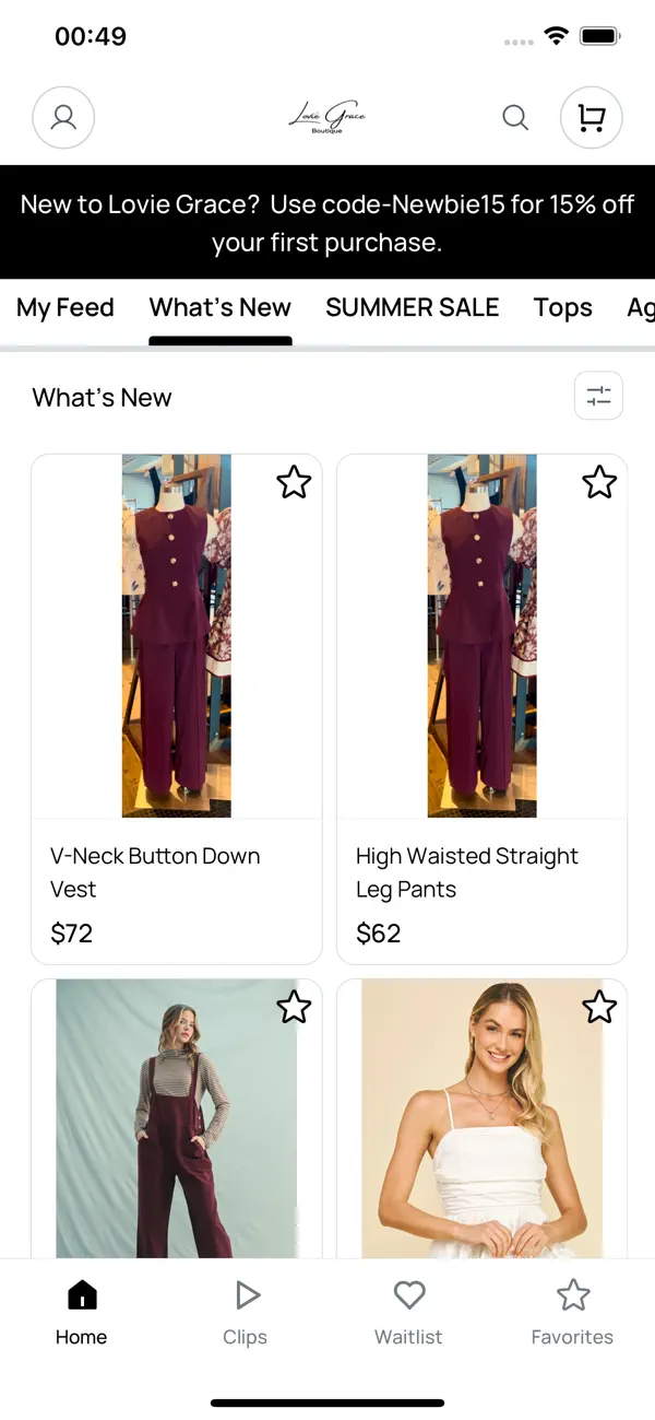 Screenshot #1 pour Lovie Grace Boutique