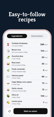 Kula: Meal Planner iPhone screenshot