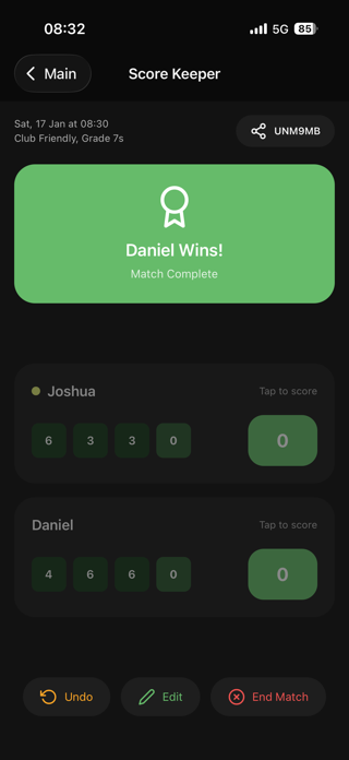 TennisLiveScore Screenshot 3 of 6