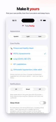 TickyTachy: POTs Heart Monitor Screenshot 5 of 9