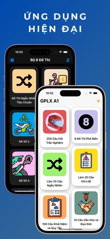 Ôn Thi 250 Câu GPLX A1 iPhone screenshot 1