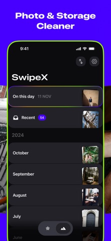 SwipeX: Cleaner - Clean Photos iPhone screenshot
