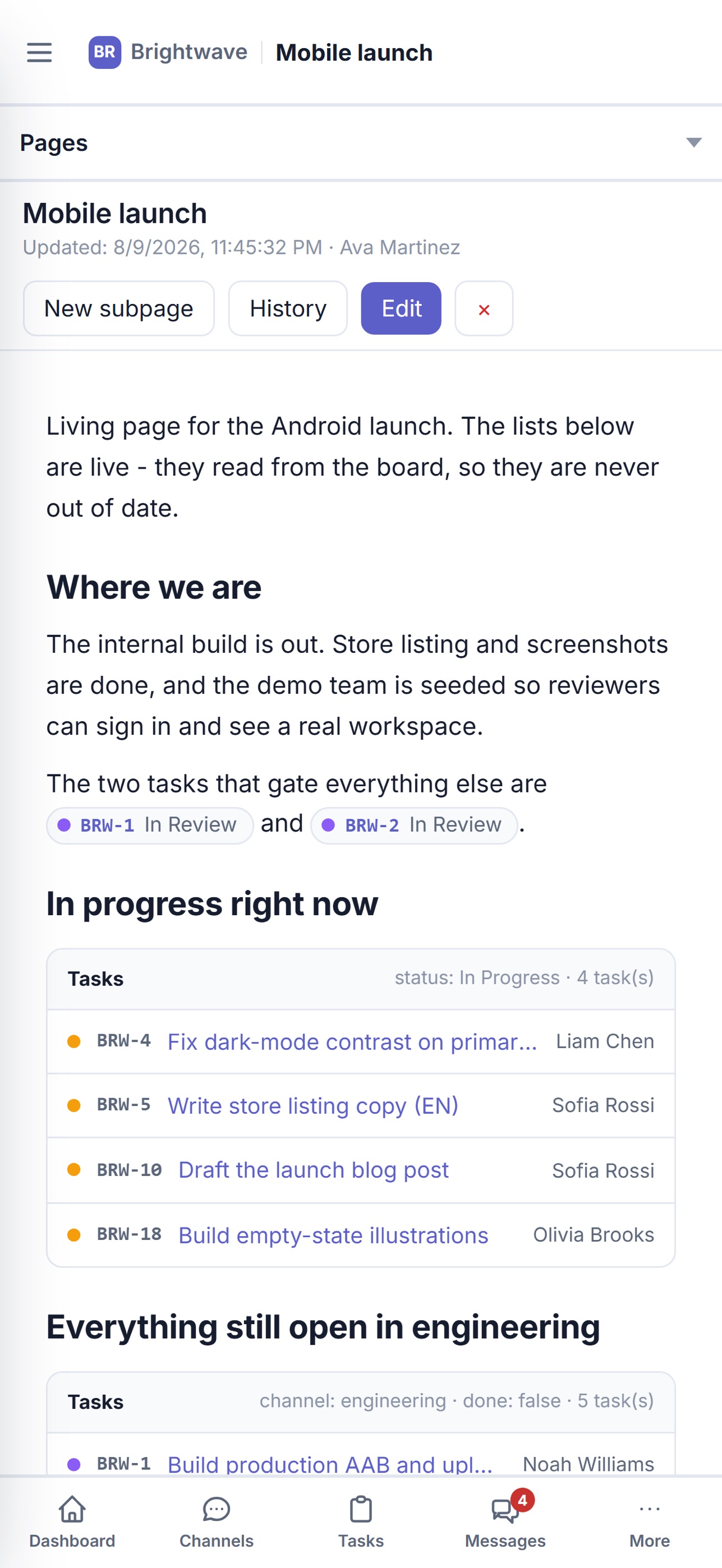 Screenshot 5 of TeamLayer - Team Chat & Tasks