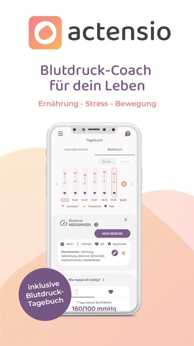 actensio - Blutdruck App Screenshot