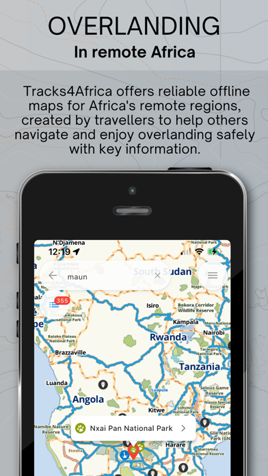 Tracks4Africa App iPhone screenshot 5