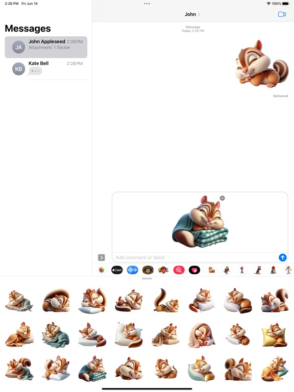 Screenshot #5 pour Sleeping Chipmunk Stickers