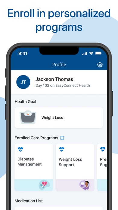 EasyConnect Health Screenshot