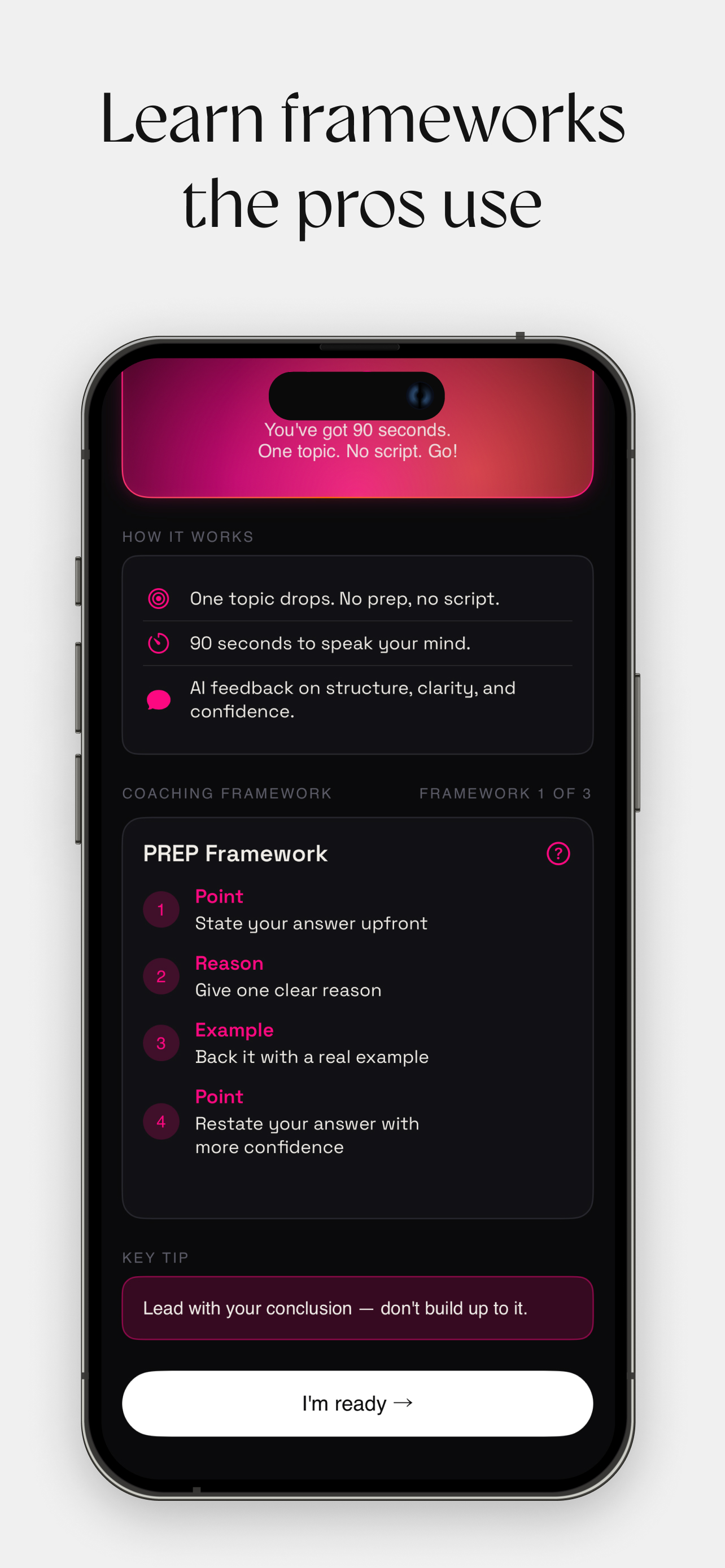 Oravio: Speak & Think Fast screenshot 3