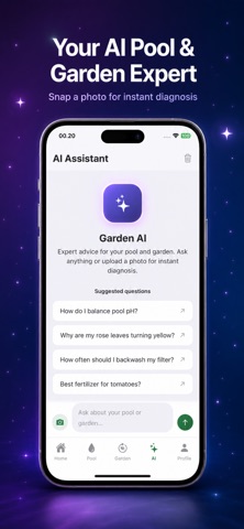 GardenOasis: Pool & Garden AI iPhone screenshot