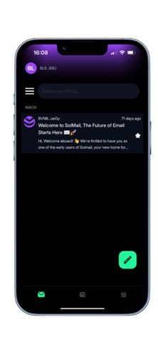 Solmail iPhone screenshot
