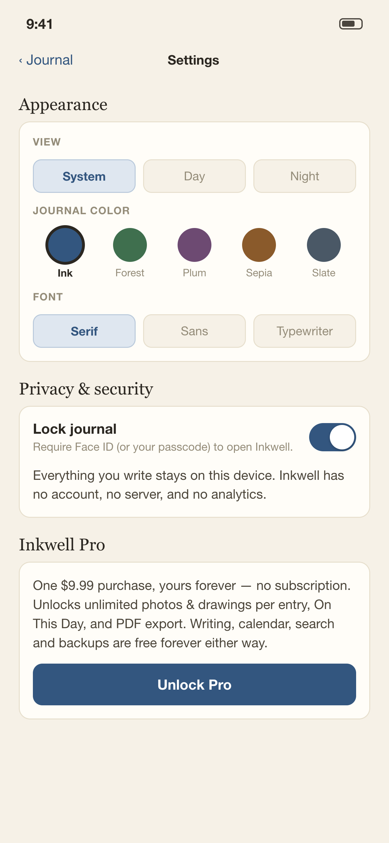 Inkwell: Private Journal screenshot 5
