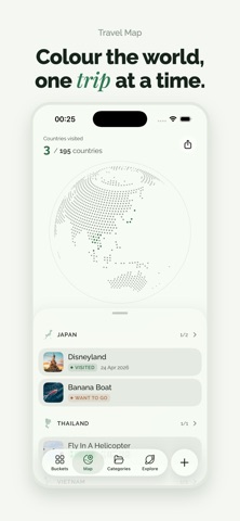 Buckist: Bucket List Planner iPhone screenshot