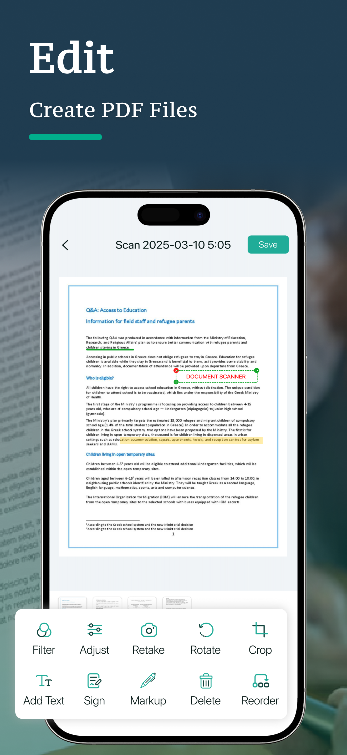 Scanner App - Scan PDF & Photo