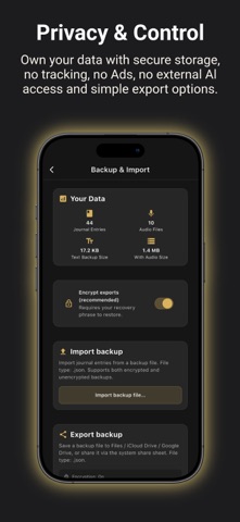 Maat Journal screenshot