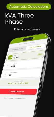 kVA Calculator Screenshot 4 of 4