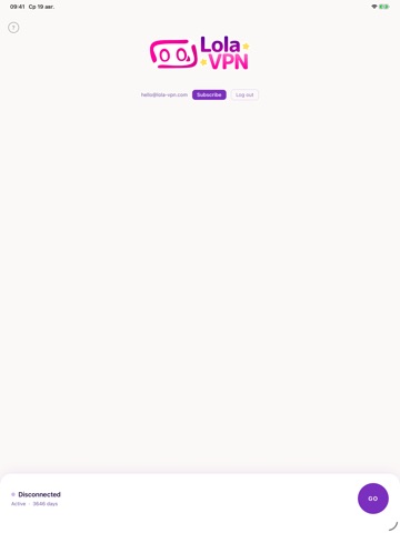 LoLa VPN iPad screenshot