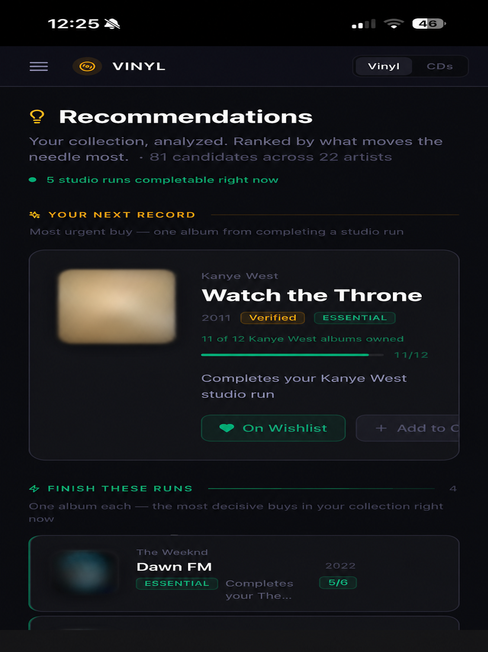 Vinyl Tracker — Collection