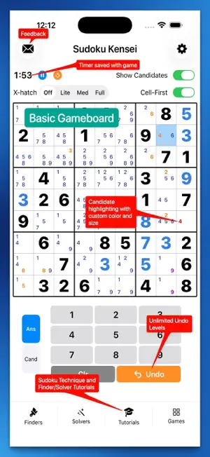 Sudoku Kensei screenshot 1