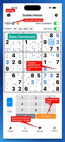 Sudoku Kensei iPhone screenshot
