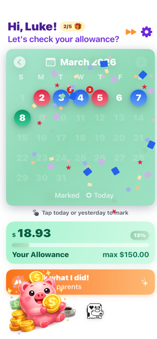 Monthly Allowance Screenshot 3 of 6