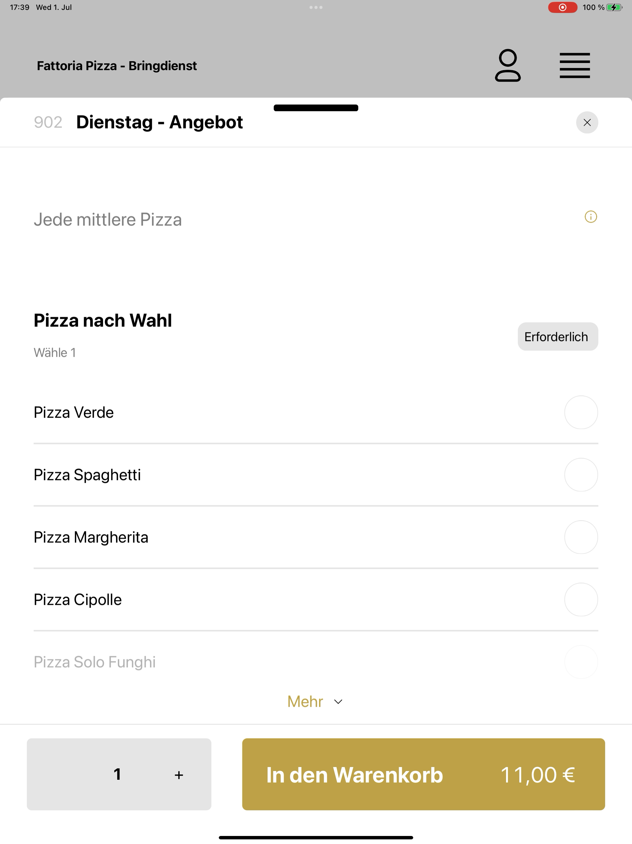 Fattoria Pizza - Bringdienst