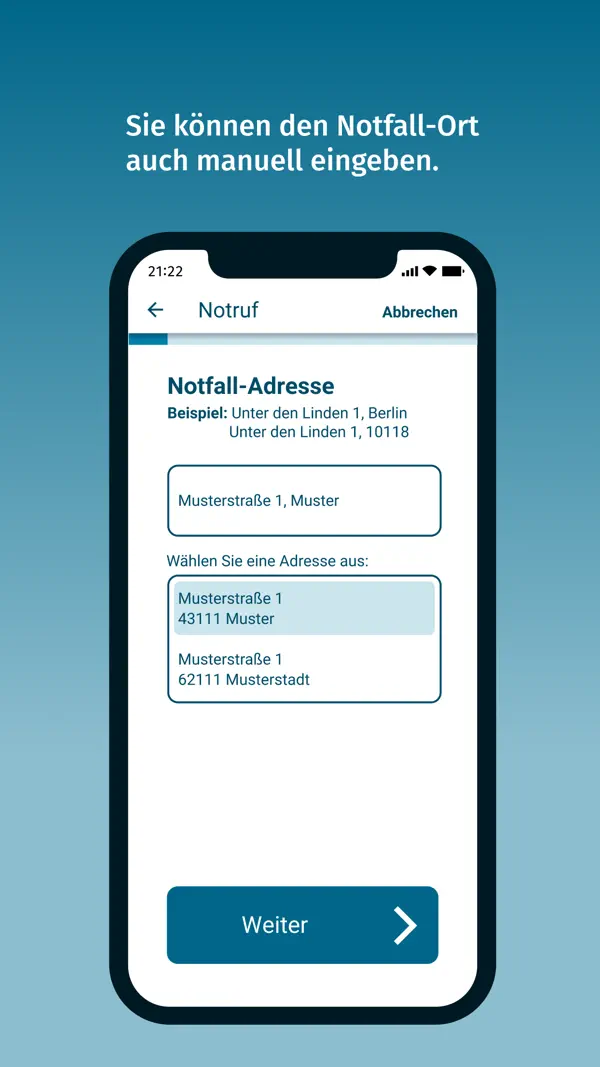 nora - Notruf-App Screenshot 4