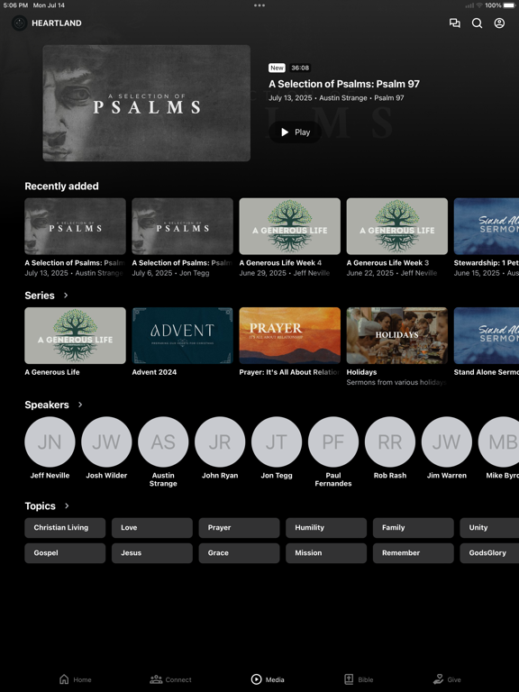 Heartland Church - St. Louis iPad screenshot 3 - Education app
