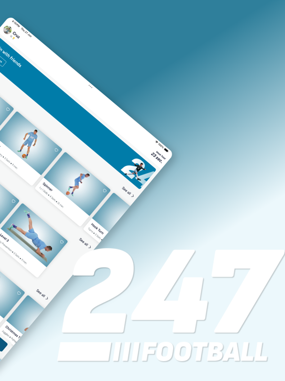 247 Football: Soccer Academy iPad screenshot 2 - Sports app