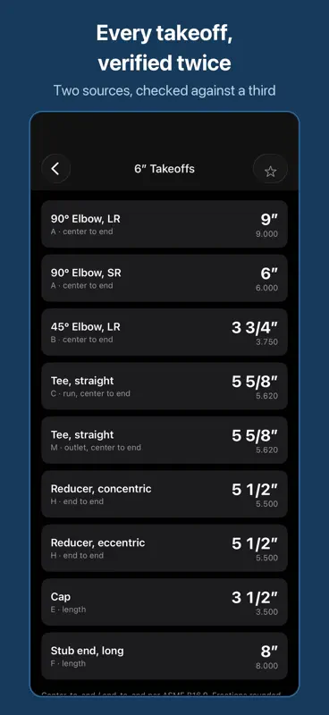 PipeBook Pipefitter Calculator screenshot 4 of 10
