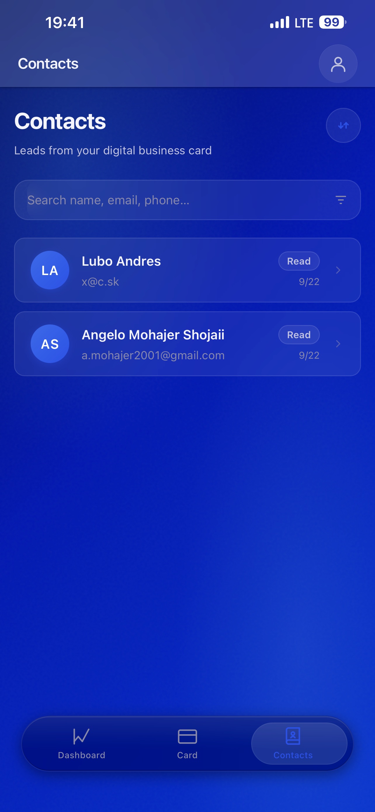 Screenshot 4 of VizApp: Digital Business Cards