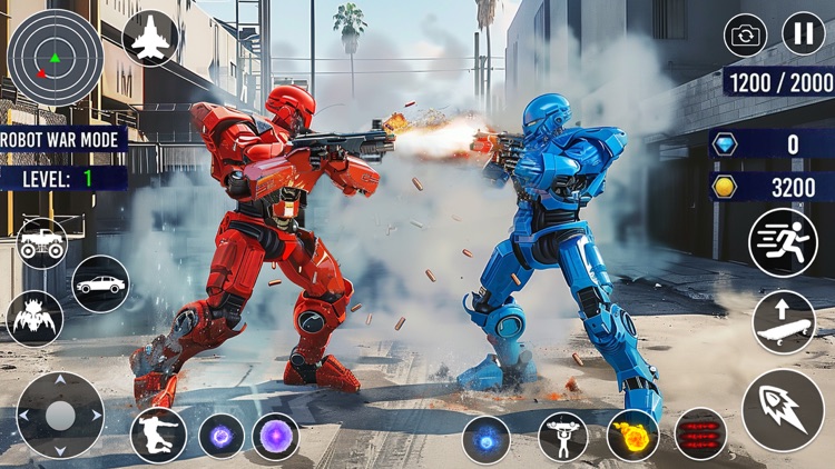 Octopus Robot Car Game 3D- War screenshot-3