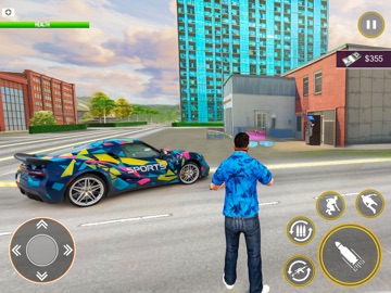 Vegas Gangster Crime Car Games iPad screenshot