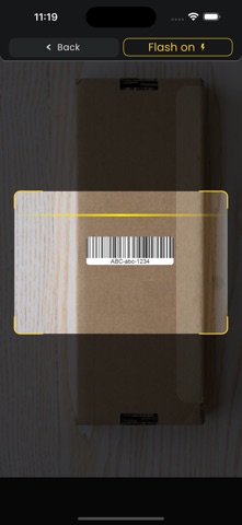 QR Barcode scanner to Sheets screenshot