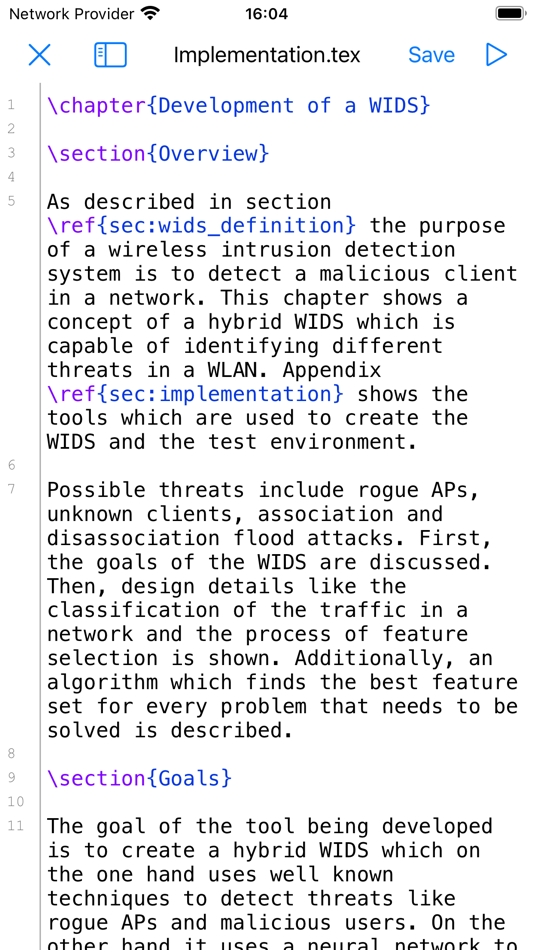 VerbTeX Pro LaTeX Editor - 3.5.2 - (iOS)