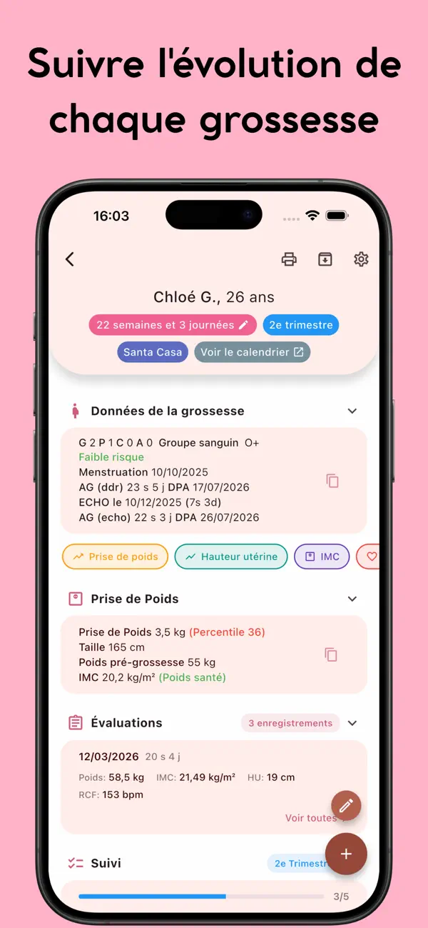 Screenshot #3 pour Âge Gestationnel (du bébé)