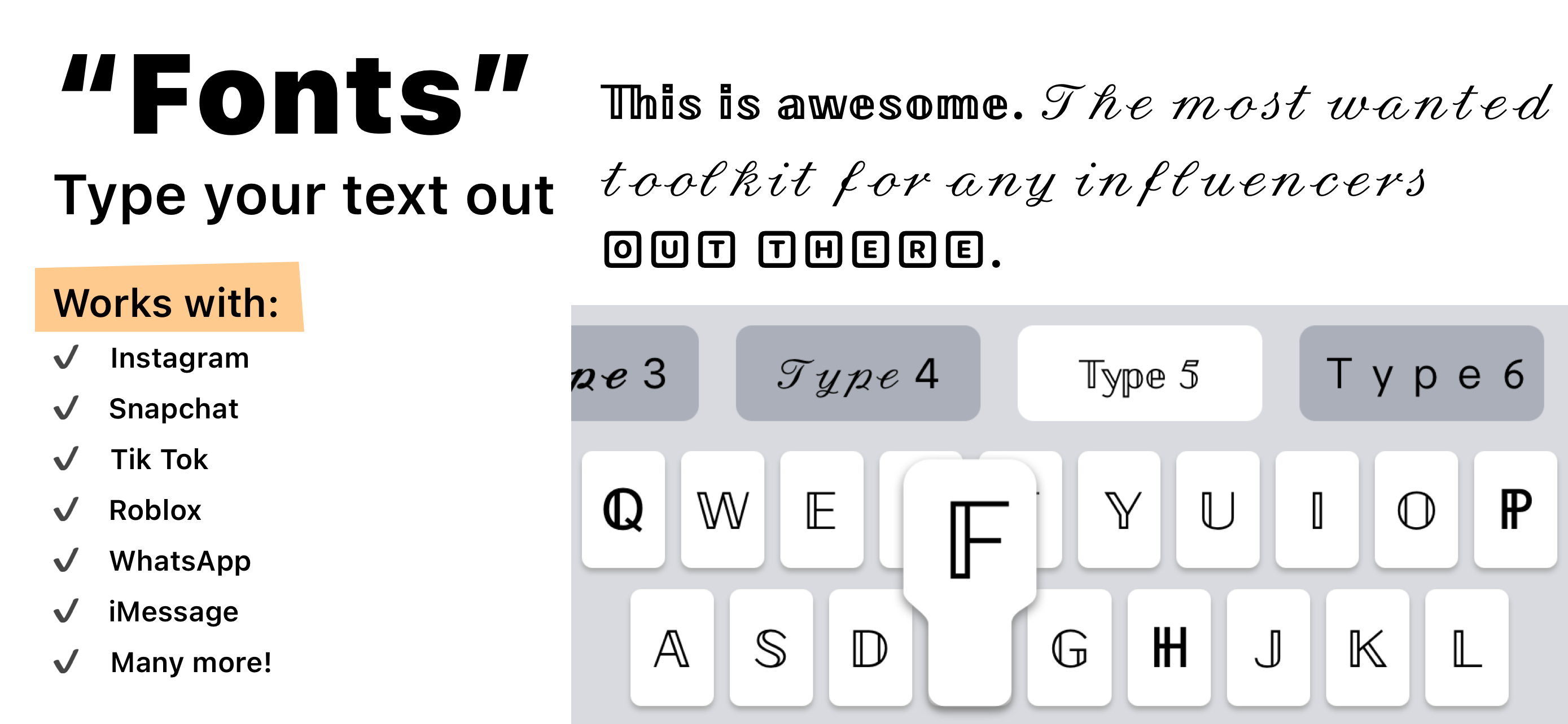 Fonts – Keyboard Fonts