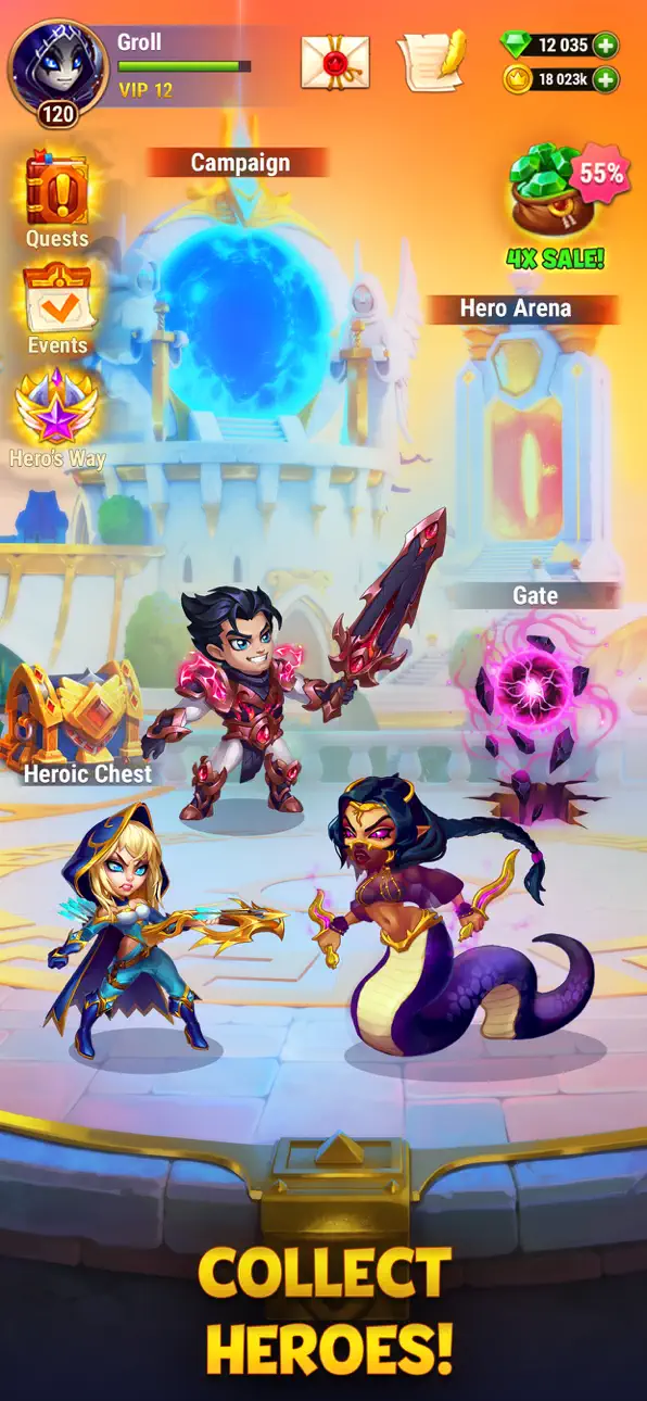 Hero Wars - Fantasy World Hack screenshot 3 - iOS game interface