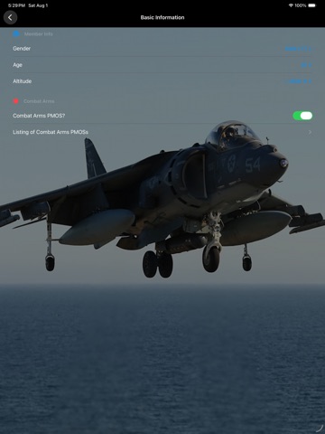 Fitness Calc for Marines ipad screenshot 4