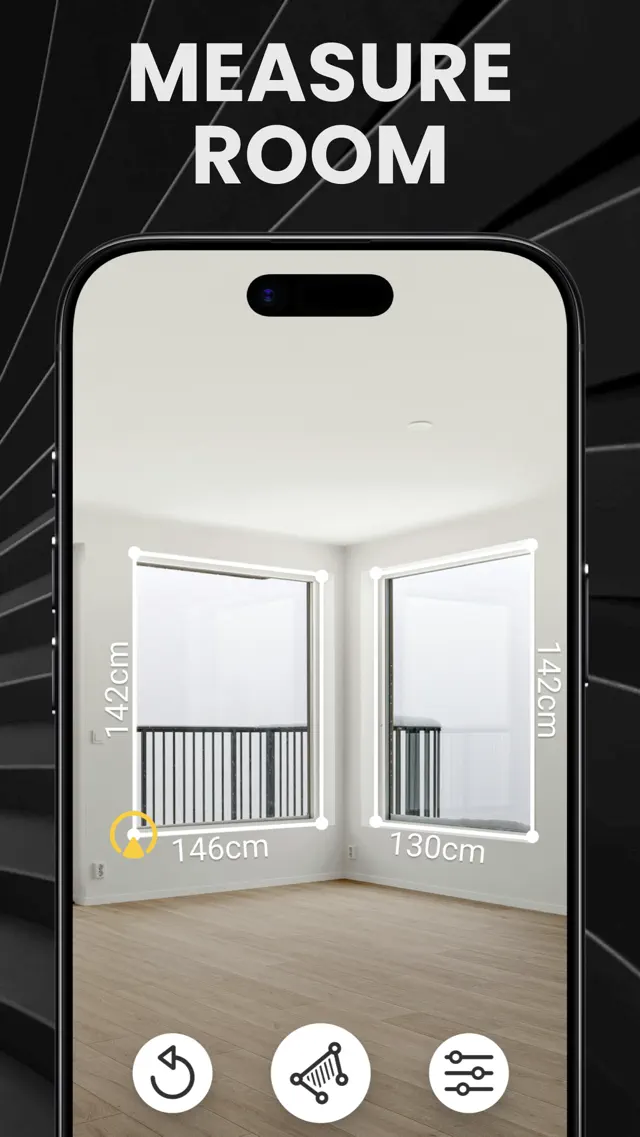 LiDAR 3D room scanner generating floor plan on iPhone
