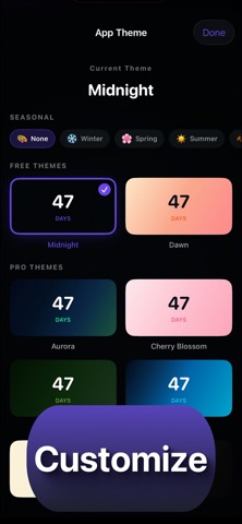TimeLeft: Countdowns & Streaks Screenshot 3 of 7