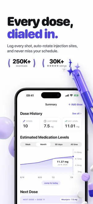 Dosiq: GLP-1 & Peptide Tracker screenshot 1