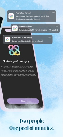 Scrollmates: Screen Time Duo iPhone screenshot
