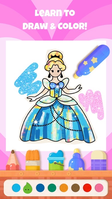 bekids Princess Coloring Book Screenshot