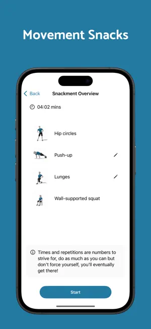 Snackments: Movement Snacks screenshot 1