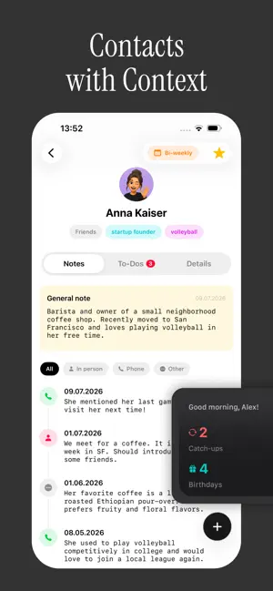 Persodex: Personal CRM screenshot 1
