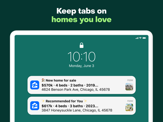 Zillow Real Estate & Rentals iPad screenshot