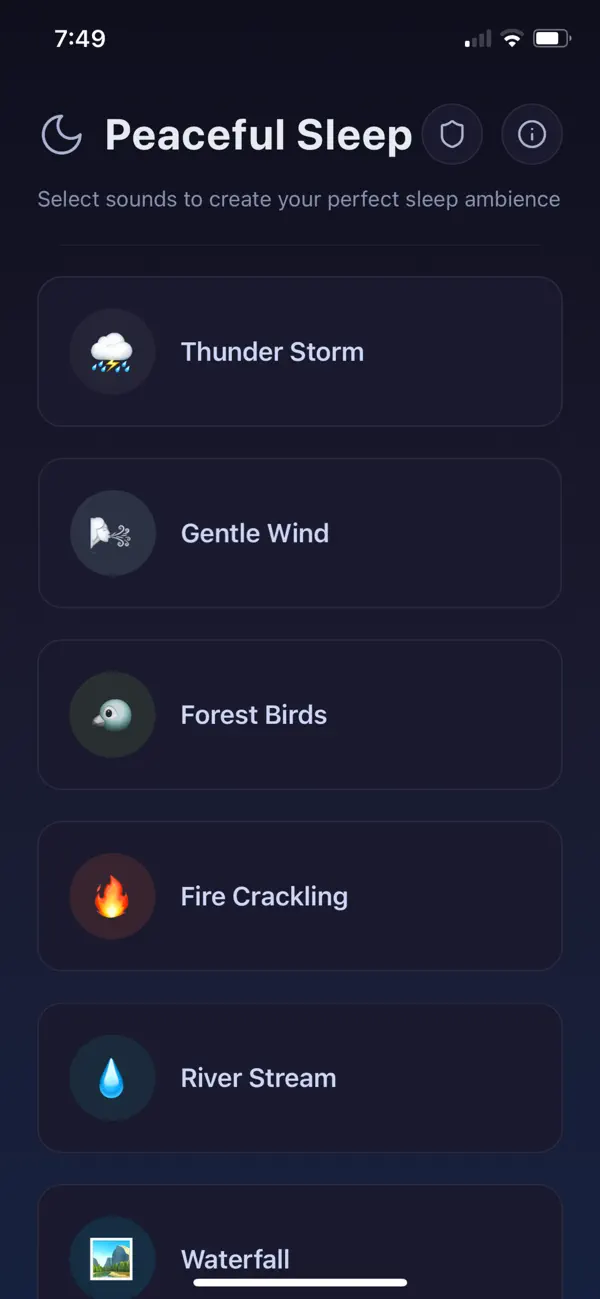 #4. Sleep Sounds Relaxation (iOS) By: AHMAD ALMHASNEH