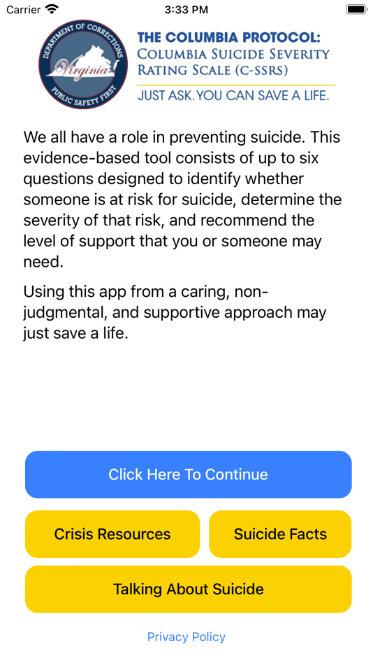 #1. Columbia Protocol VA DOC (iOS) 由: PSS Chute Software