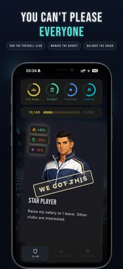 Скриншот Управление клубом на iPhone 6